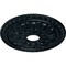 Ekena Millwork Warsaw Ceiling Medallion (Fits Canopies up to 3 1/2"), 18"OD x 3 1/2"ID x 1 3/8"P, Night Shade CM18WANSF - alternate 4